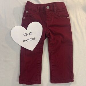 GAP Kids Burgundy Jeans
